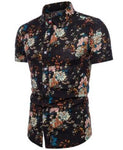 Short Sleeve Polo Shirt 2 Piece Men Set Suit Casual Shorts Camo Golden  Sport Wear Floral Beach Hawaiian Shirt Print Graphic