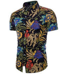 Short Sleeve Polo Shirt 2 Piece Men Set Suit Casual Shorts Camo Golden  Sport Wear Floral Beach Hawaiian Shirt Print Graphic