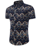 Short Sleeve Polo Shirt 2 Piece Men Set Suit Casual Shorts Camo Golden  Sport Wear Floral Beach Hawaiian Shirt Print Graphic