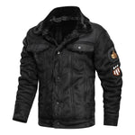 Winter Fur Leather Jacket Mens Suede Leather Jackets Men Faux Fur Thick Warm Suede Jacket Men Motorcycle Jacket Men