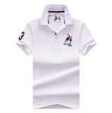 Men's POLO Shirts Brand Cotton Short Sleeve Camisas solid embroidery Polo Summer Stand Collar Male Polo Shirt plus size 4XL