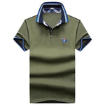 Men's POLO Shirts Brand Cotton Short Sleeve Camisas solid embroidery Polo Summer Stand Collar Male Polo Shirt plus size 4XL