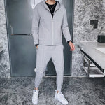 Tsingyi Reflective Multi-pocket Shirts+Ankle-length Cargo pants 2pcs Sets Tracksuit Men Women Couples Streetwear Reflect Sets