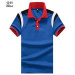 Polo shirt men jersey Short sleeve casual polo New spell color breathable Male polo homme Lapel t shirt