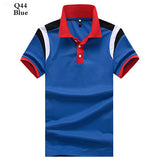 Polo shirt men jersey Short sleeve casual polo New spell color breathable Male polo homme Lapel t shirt