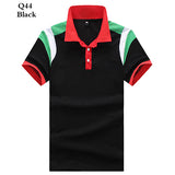 Polo shirt men jersey Short sleeve casual polo New spell color breathable Male polo homme Lapel t shirt