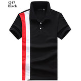 Polo shirt men jersey Short sleeve casual polo New spell color breathable Male polo homme Lapel t shirt