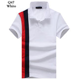 Polo shirt men jersey Short sleeve casual polo New spell color breathable Male polo homme Lapel t shirt
