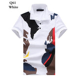 Polo shirt men jersey Short sleeve casual polo New spell color breathable Male polo homme Lapel t shirt