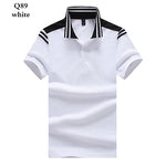 Polo shirt men jersey Short sleeve casual polo New spell color breathable Male polo homme Lapel t shirt