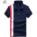 Polo shirt men jersey Short sleeve casual polo New spell color breathable Male polo homme Lapel t shirt