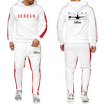 2019 Fashion Hoodie Men's Sweatshirt Jogger Sports Pants Set 23 Print Tracksuit Men's Set Winter Hoodie Pants 2 Piece Set