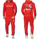 2019 Fashion Hoodie Men's Sweatshirt Jogger Sports Pants Set 23 Print Tracksuit Men's Set Winter Hoodie Pants 2 Piece Set