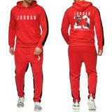 2019 Fashion Hoodie Men's Sweatshirt Jogger Sports Pants Set 23 Print Tracksuit Men's Set Winter Hoodie Pants 2 Piece Set