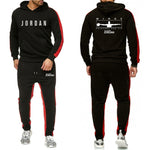 2019 Fashion Hoodie Men's Sweatshirt Jogger Sports Pants Set 23 Print Tracksuit Men's Set Winter Hoodie Pants 2 Piece Set