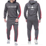 2019 Fashion Hoodie Men's Sweatshirt Jogger Sports Pants Set 23 Print Tracksuit Men's Set Winter Hoodie Pants 2 Piece Set
