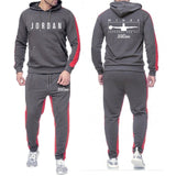 2019 Fashion Hoodie Men's Sweatshirt Jogger Sports Pants Set 23 Print Tracksuit Men's Set Winter Hoodie Pants 2 Piece Set
