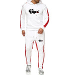 2019 New Brand men crocodile Tracksuit hoodie+sweatpants chandal hombre men thermal jogging homme Sportswear Fleece Thick Suit