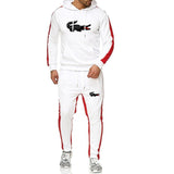 2019 New Brand men crocodile Tracksuit hoodie+sweatpants chandal hombre men thermal jogging homme Sportswear Fleece Thick Suit