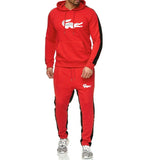 2019 New Brand men crocodile Tracksuit hoodie+sweatpants chandal hombre men thermal jogging homme Sportswear Fleece Thick Suit