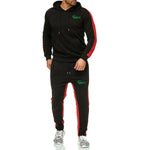 2019 New Brand men crocodile Tracksuit hoodie+sweatpants chandal hombre men thermal jogging homme Sportswear Fleece Thick Suit