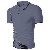 summer new Polo shirt men short-sleeved casual Slim solid color Polo shirt shrink-proof quick-drying outdoor leisure POLO shirt