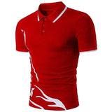 summer new Polo shirt men short-sleeved casual Slim solid color Polo shirt shrink-proof quick-drying outdoor leisure POLO shirt